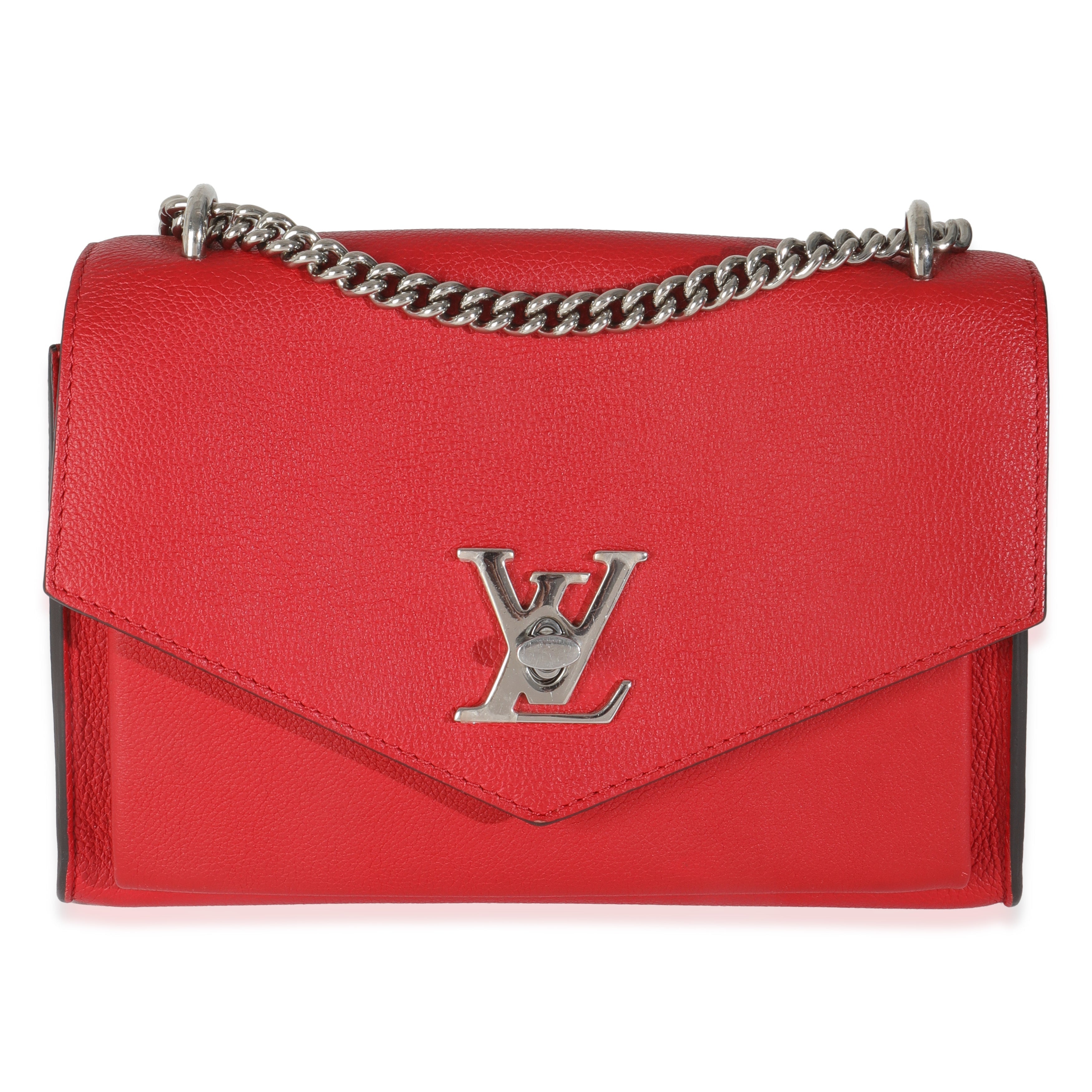Louis Vuitton Rubis Soft Calfskin Mylockme Chain BB