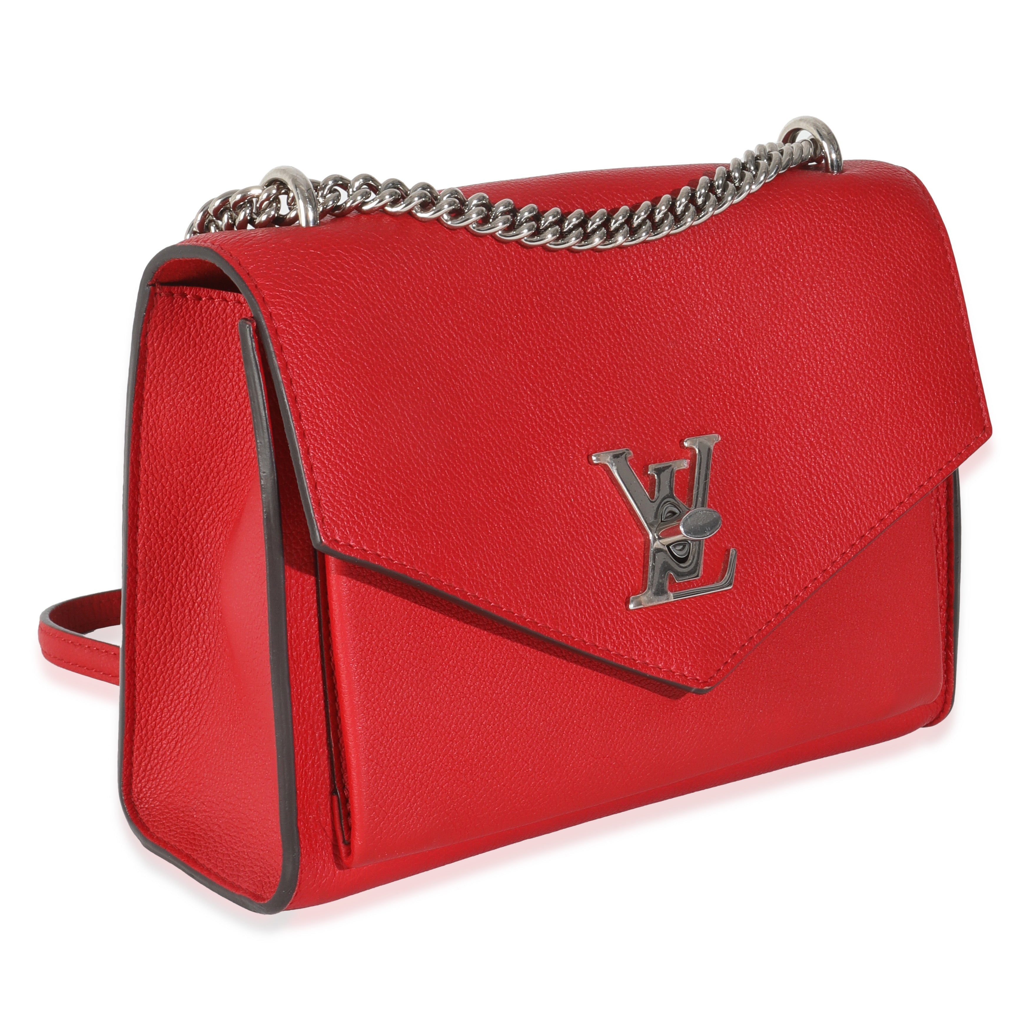 Louis Vuitton Rubis Soft Calfskin Mylockme Chain BB