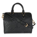 Louis Vuitton Black Monogram Empreinte Speedy Bandouliere 25