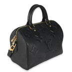 Louis Vuitton Black Monogram Empreinte Speedy Bandouliere 25