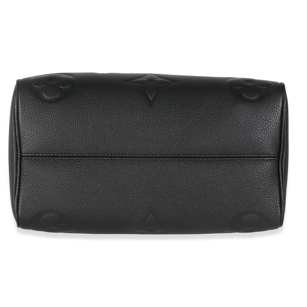 Louis Vuitton Black Monogram Empreinte Speedy Bandouliere 25