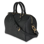 Louis Vuitton Black Monogram Empreinte Speedy Bandouliere 25