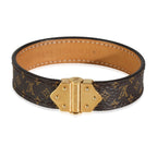 Louis Vuitton Gold-Plated Nano Monogram Bracelet