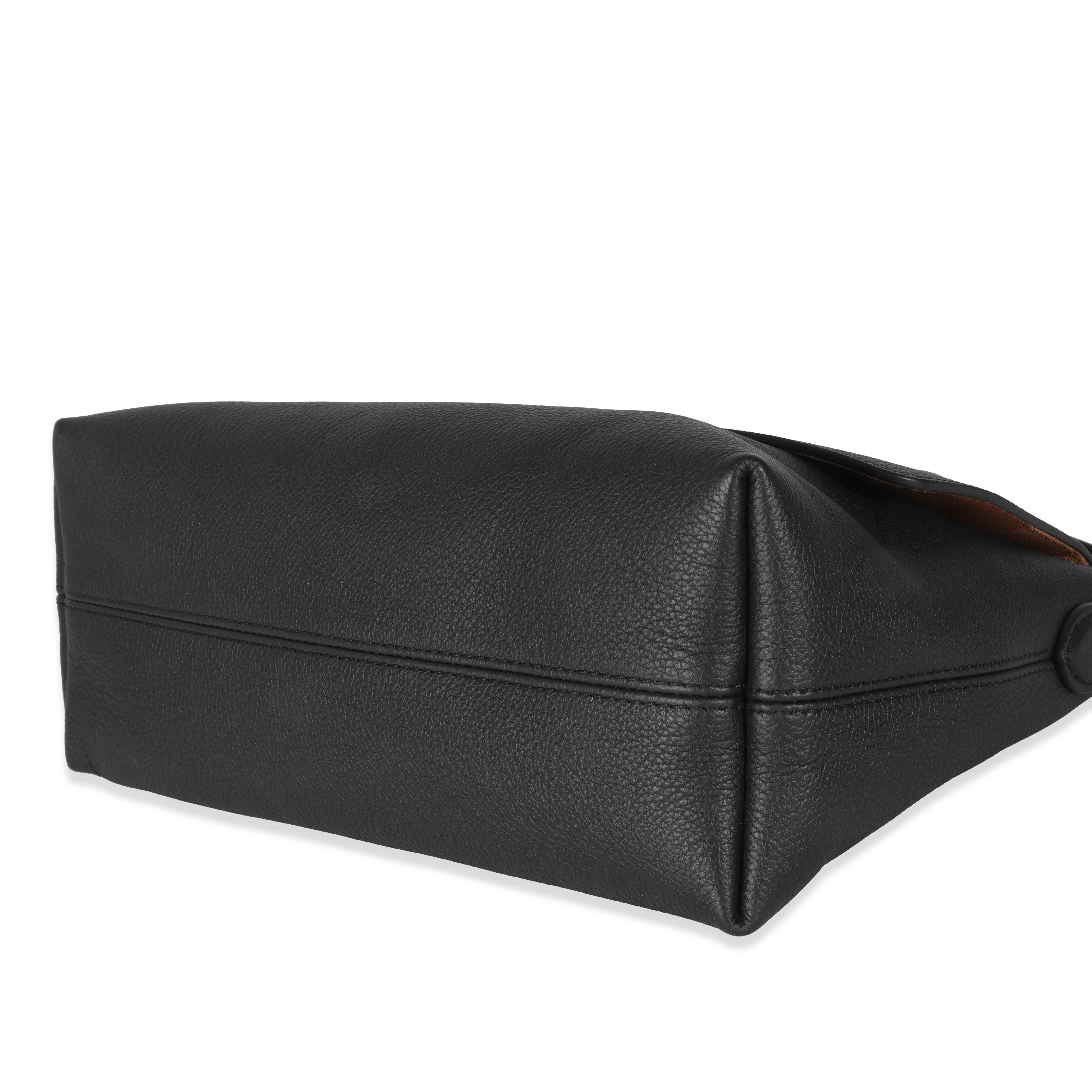 Louis Vuitton Black Grained Calf Leather Low Key Messenger