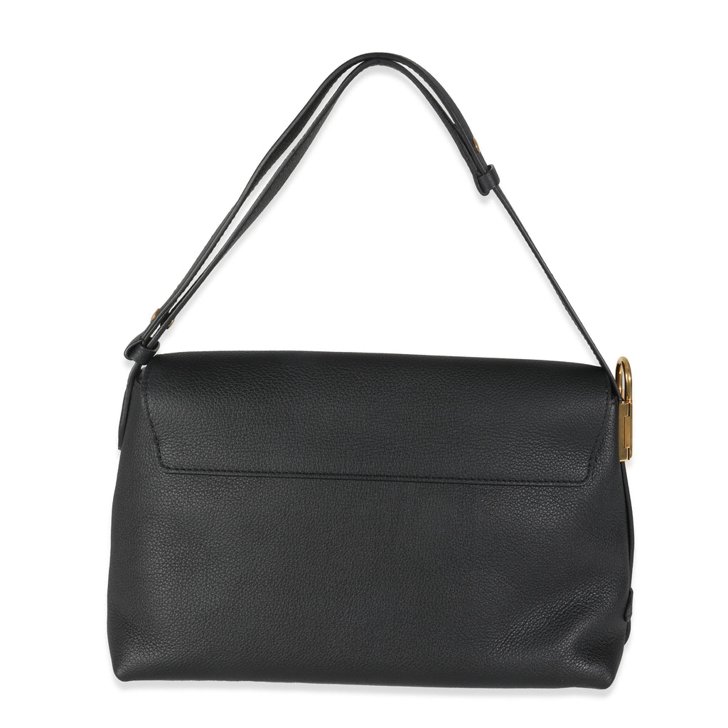 Louis Vuitton Black Grained Calf Leather Low Key Messenger