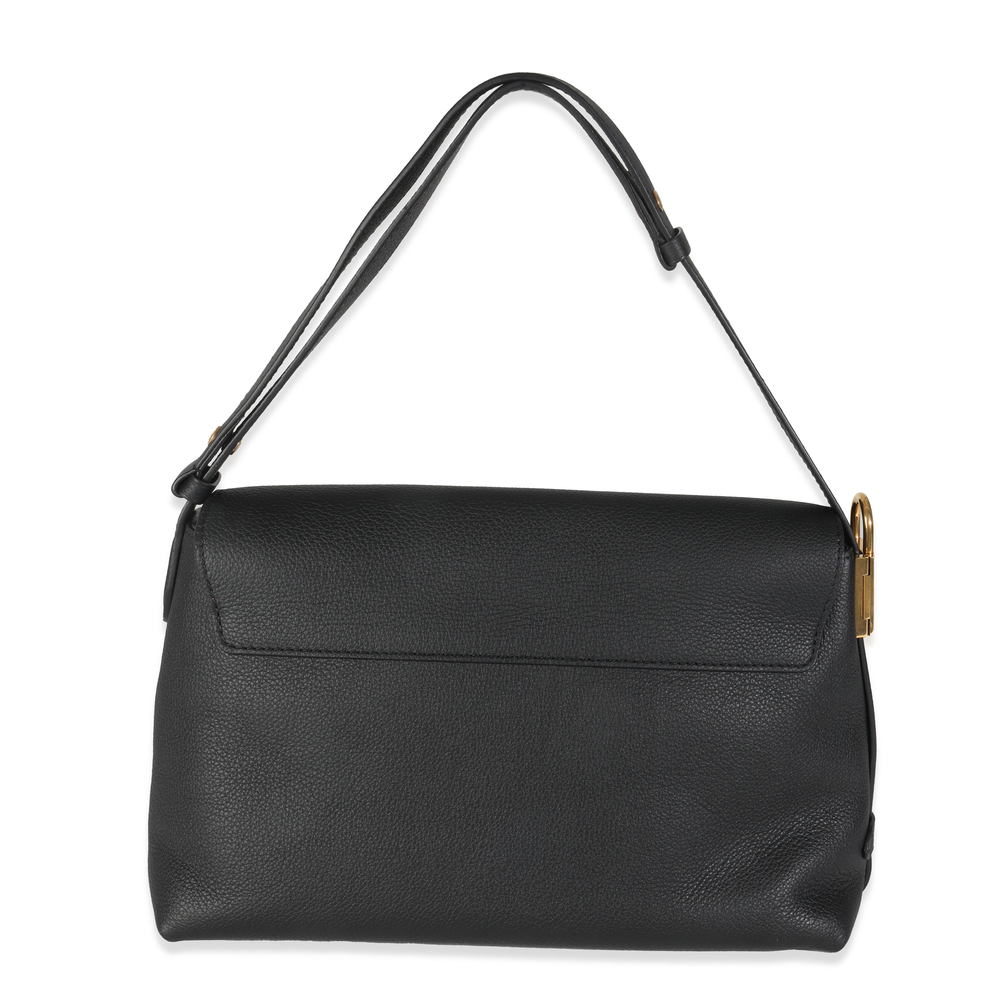 Louis Vuitton Black Grained Calf Leather Low Key Messenger