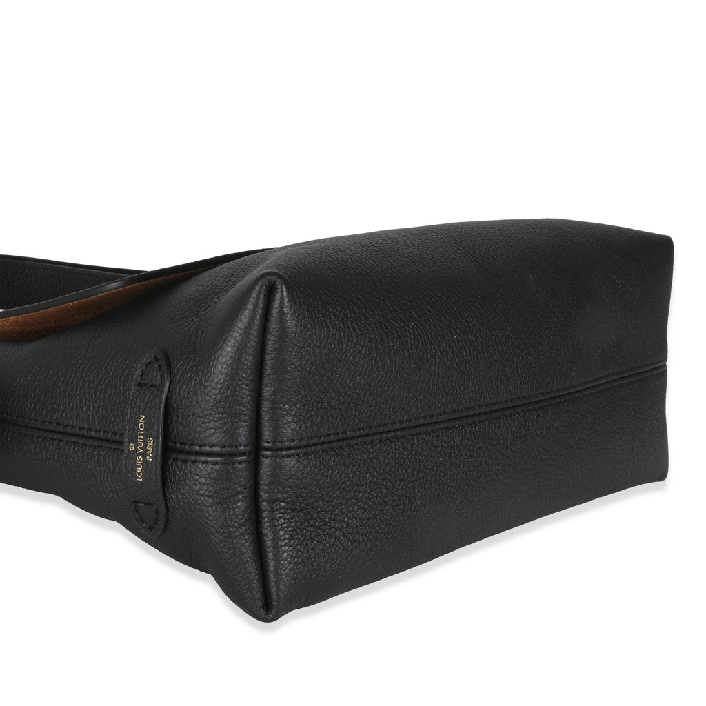 Louis Vuitton Black Grained Calf Leather Low Key Messenger