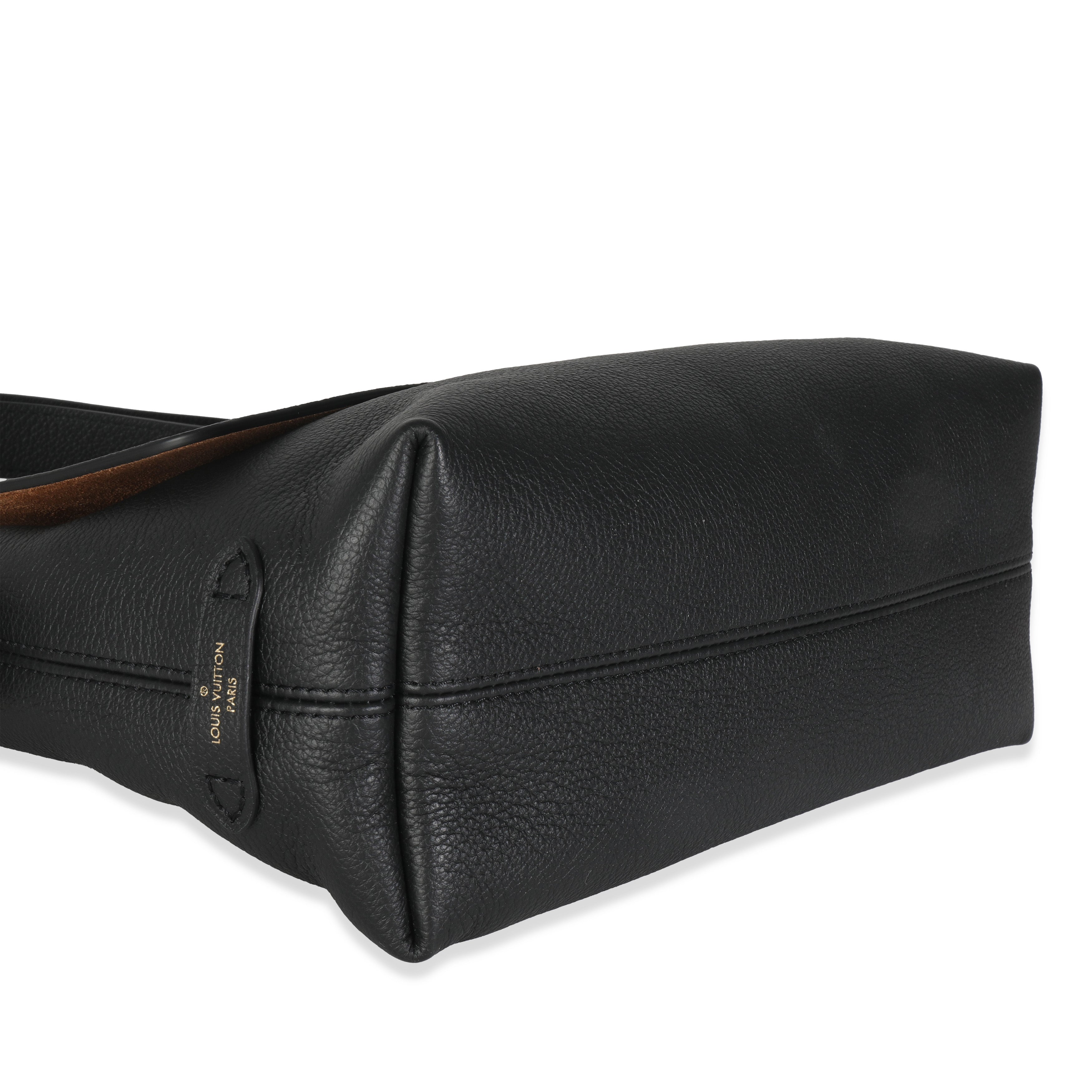Louis Vuitton Black Grained Calf Leather Low Key Messenger
