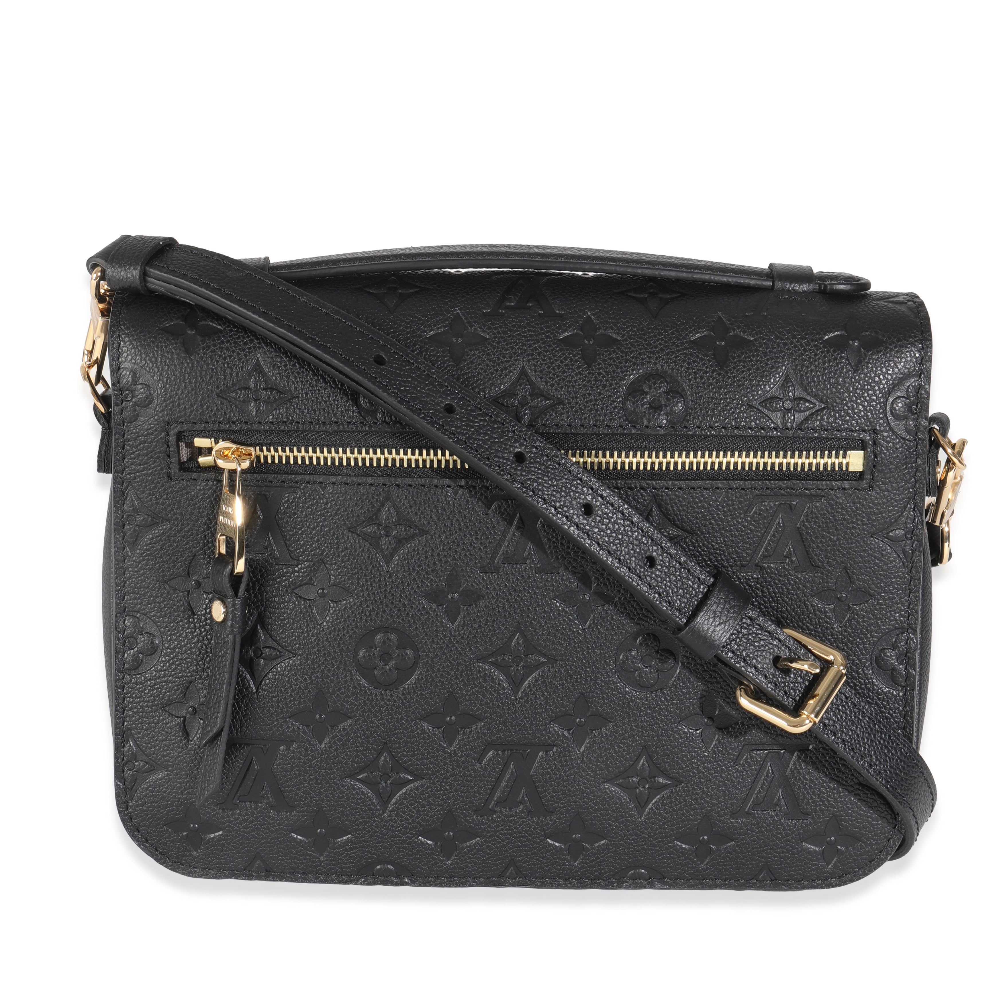 Louis Vuitton Black Monogram Empreinte Pochette Metis