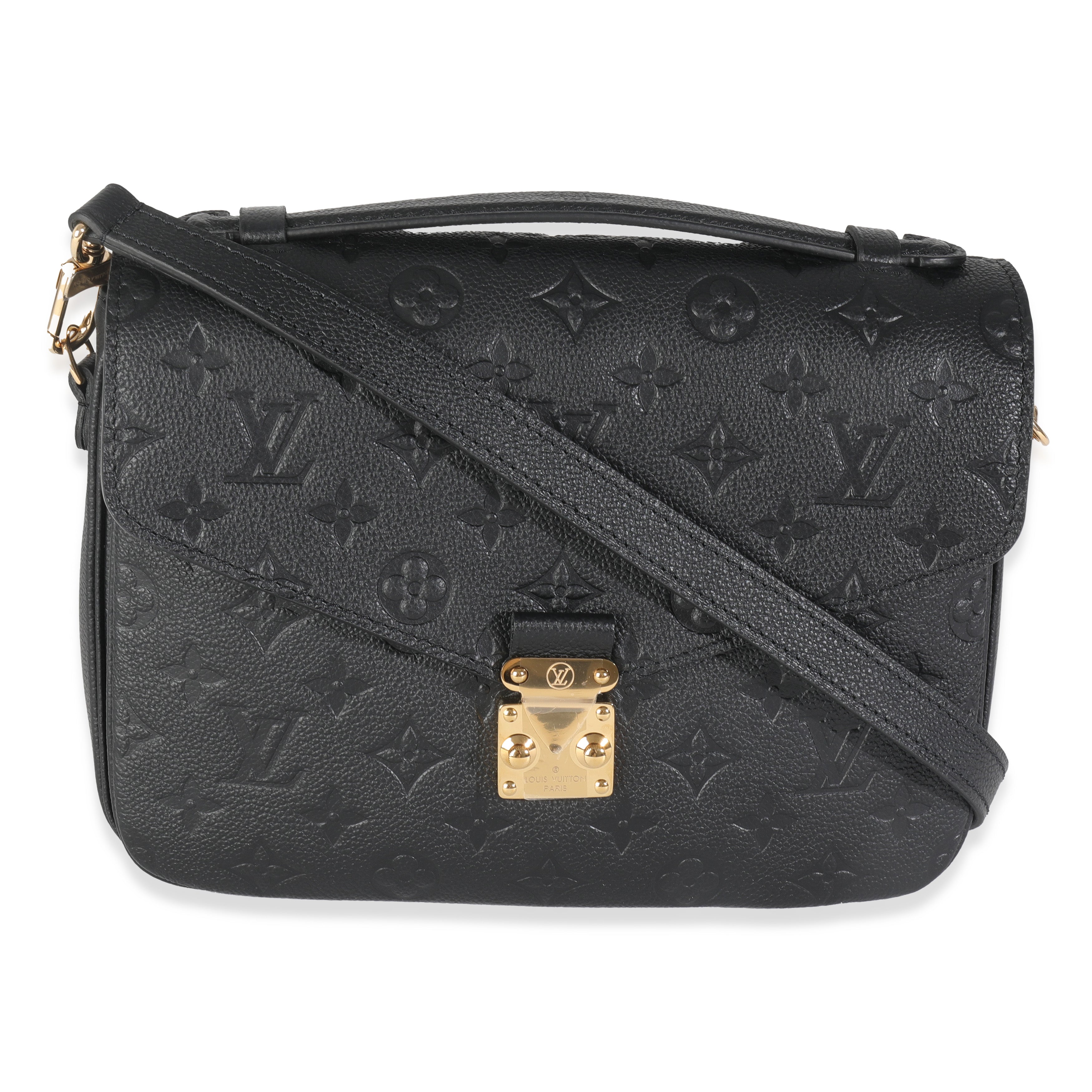 Louis Vuitton Black Monogram Empreinte Pochette Metis