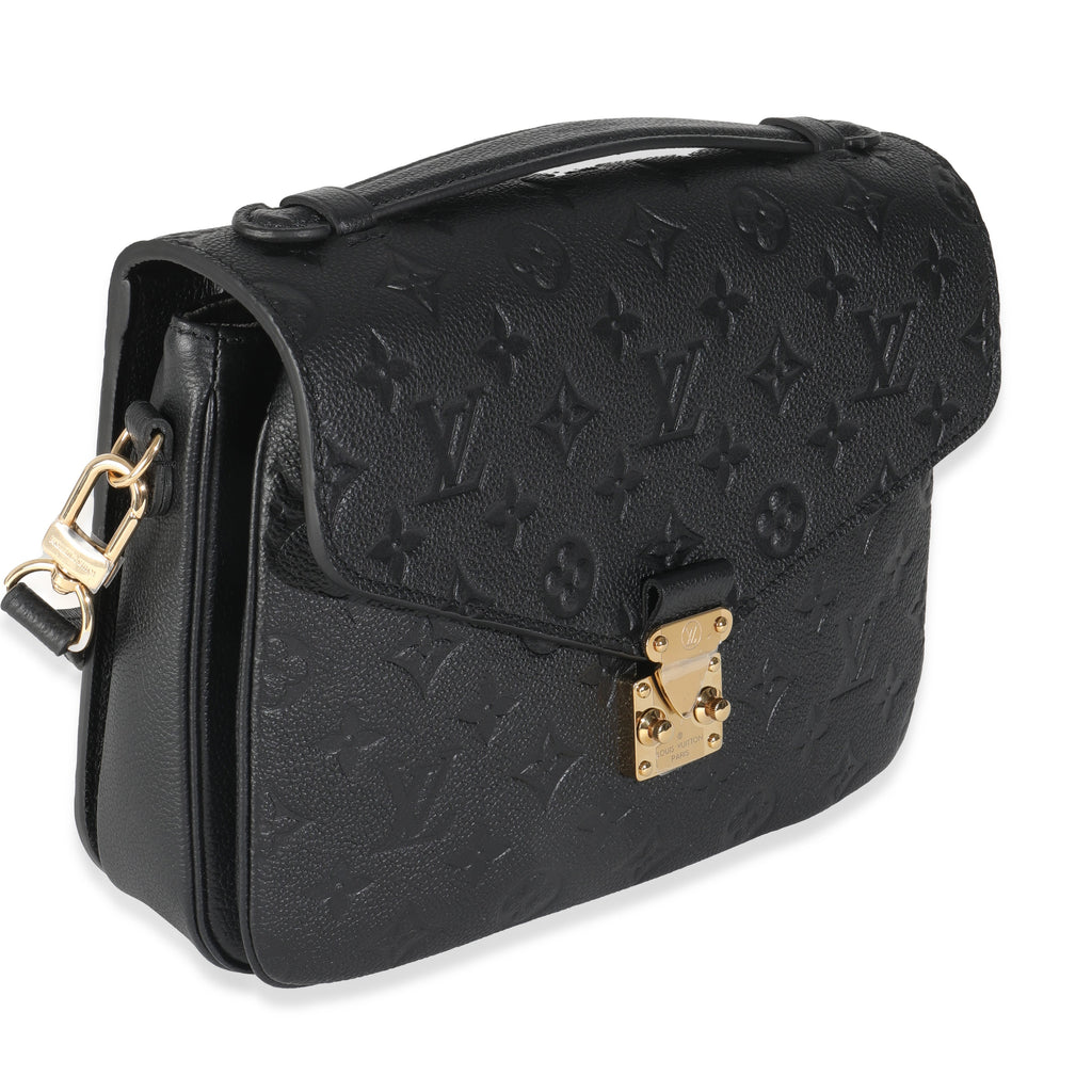 Louis Vuitton Black Monogram Empreinte Pochette Metis