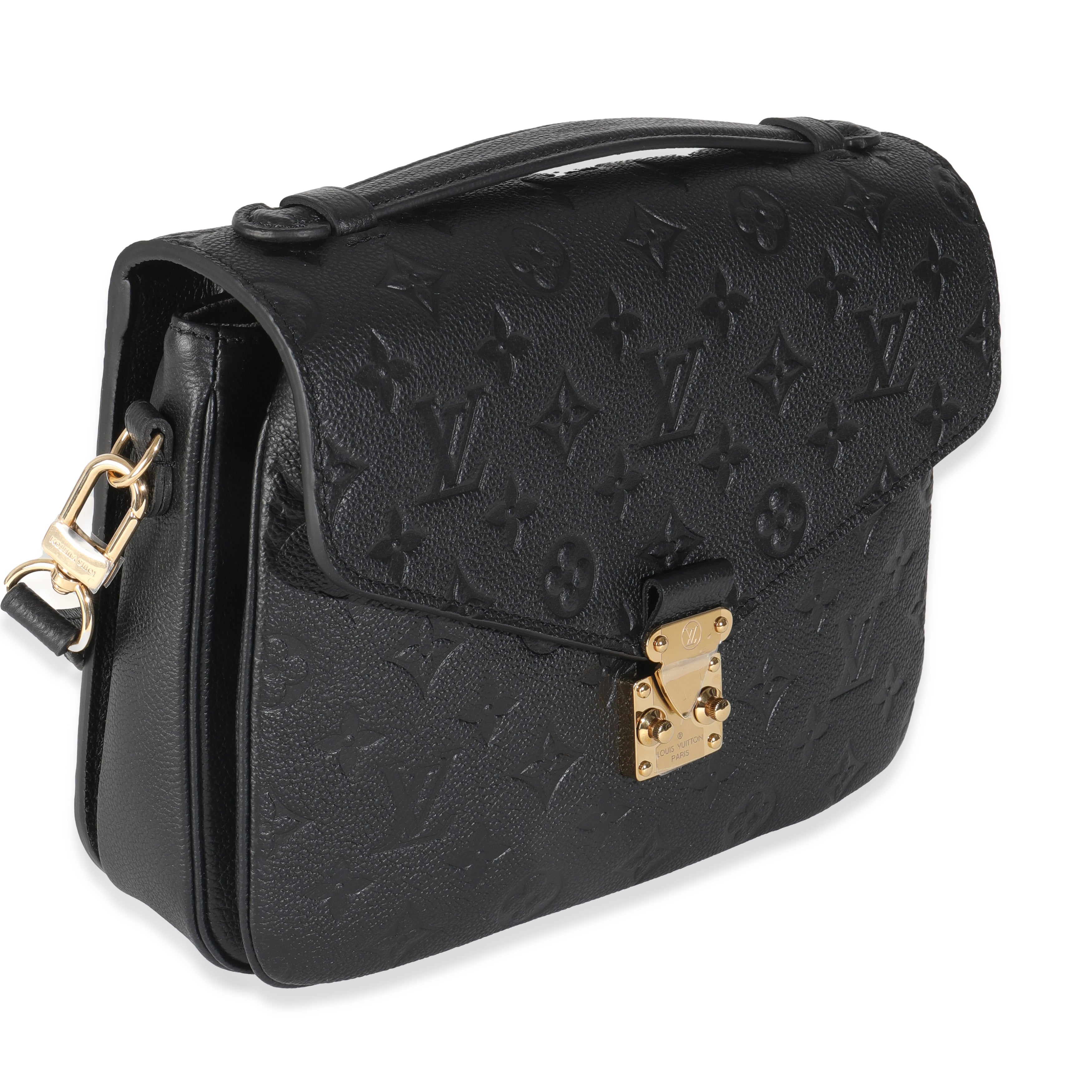 Louis Vuitton Black Monogram Empreinte Pochette Metis