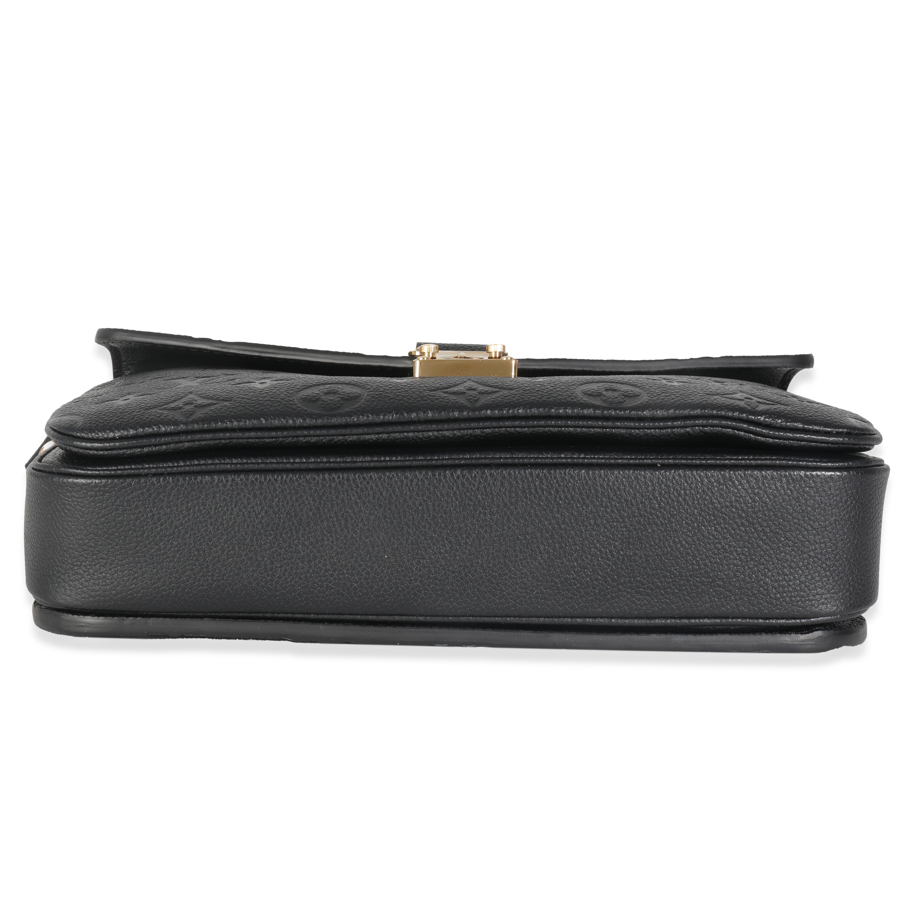Louis Vuitton Black Monogram Empreinte Pochette Metis