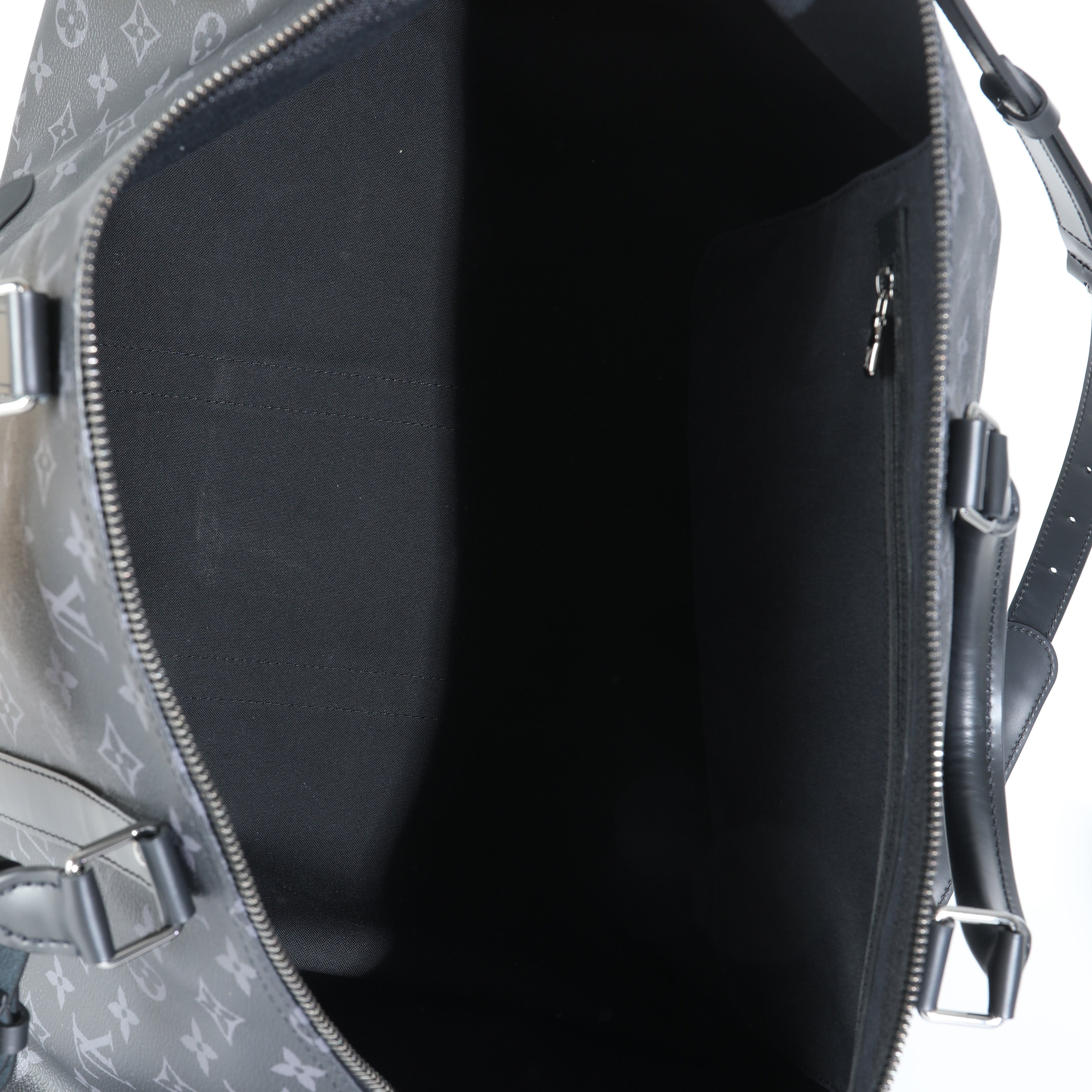 Louis Vuitton Monogram Eclipse Canvas Keepall Bandouliere 55