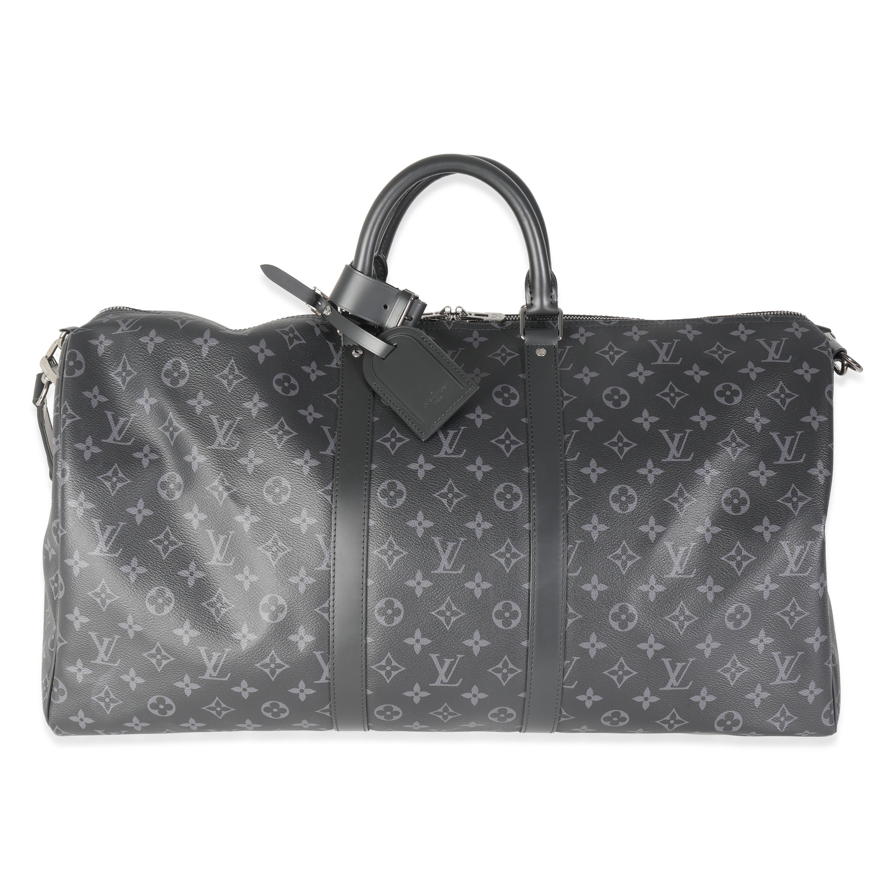 Louis Vuitton Monogram Eclipse Canvas Keepall Bandouliere 55
