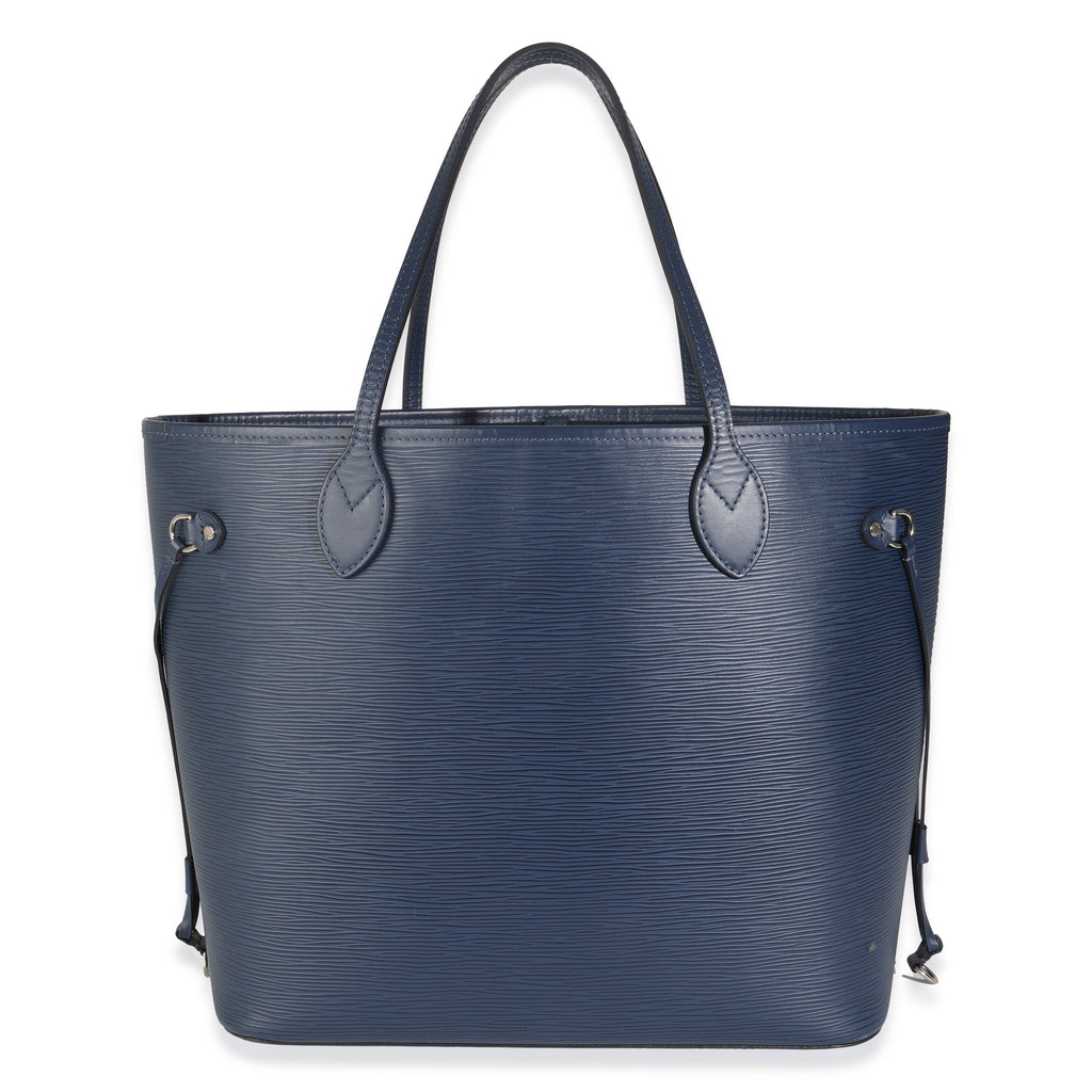 Louis Vuitton Blue Celeste Epi Neverfull MM