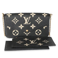 Louis Vuitton Black Beige Empreinte Monogram Giant Felicie Pochette