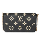 Louis Vuitton Black Beige Empreinte Monogram Giant Felicie Pochette