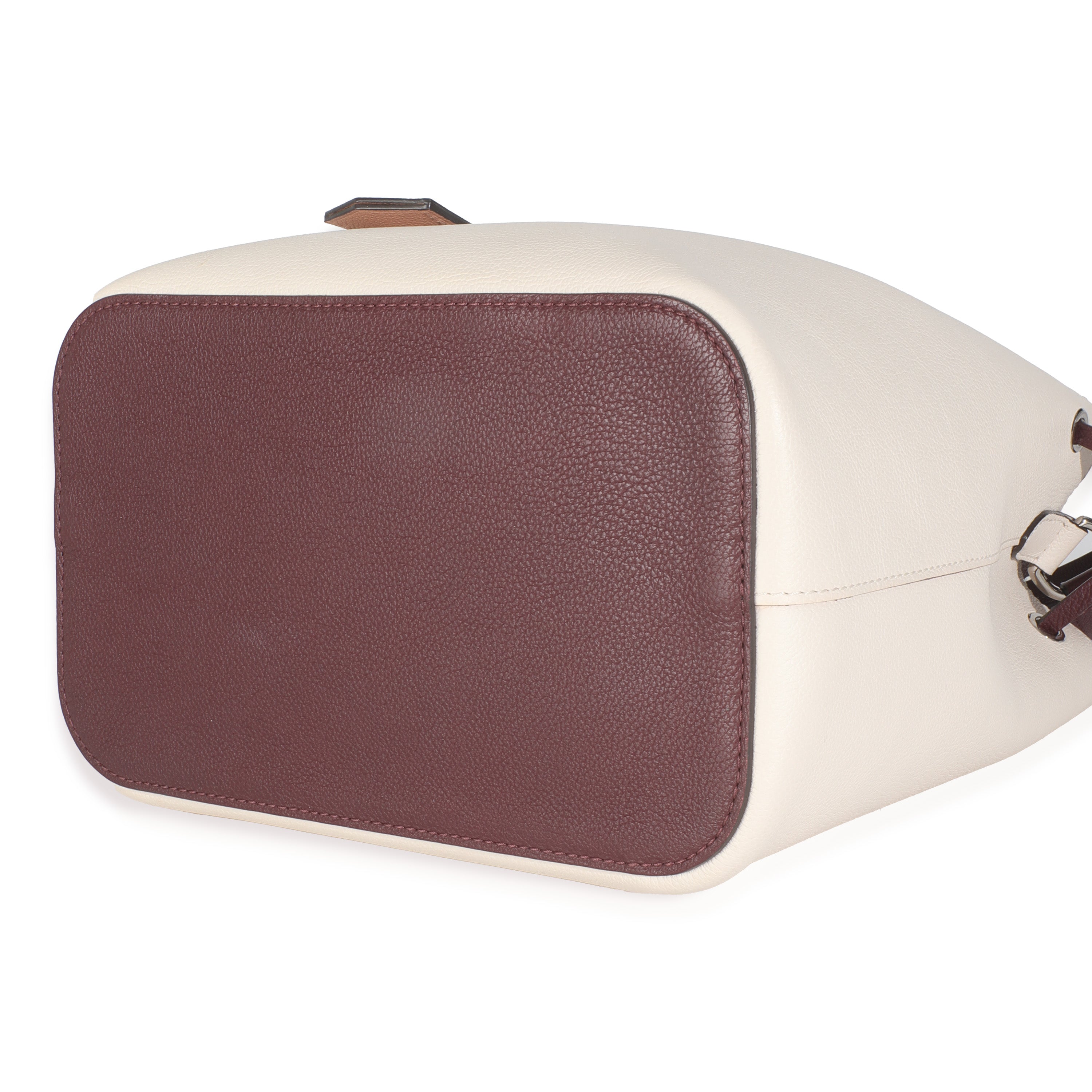 Louis Vuitton Soie Quartz Calla Calfskin Lockme Bucket Bag