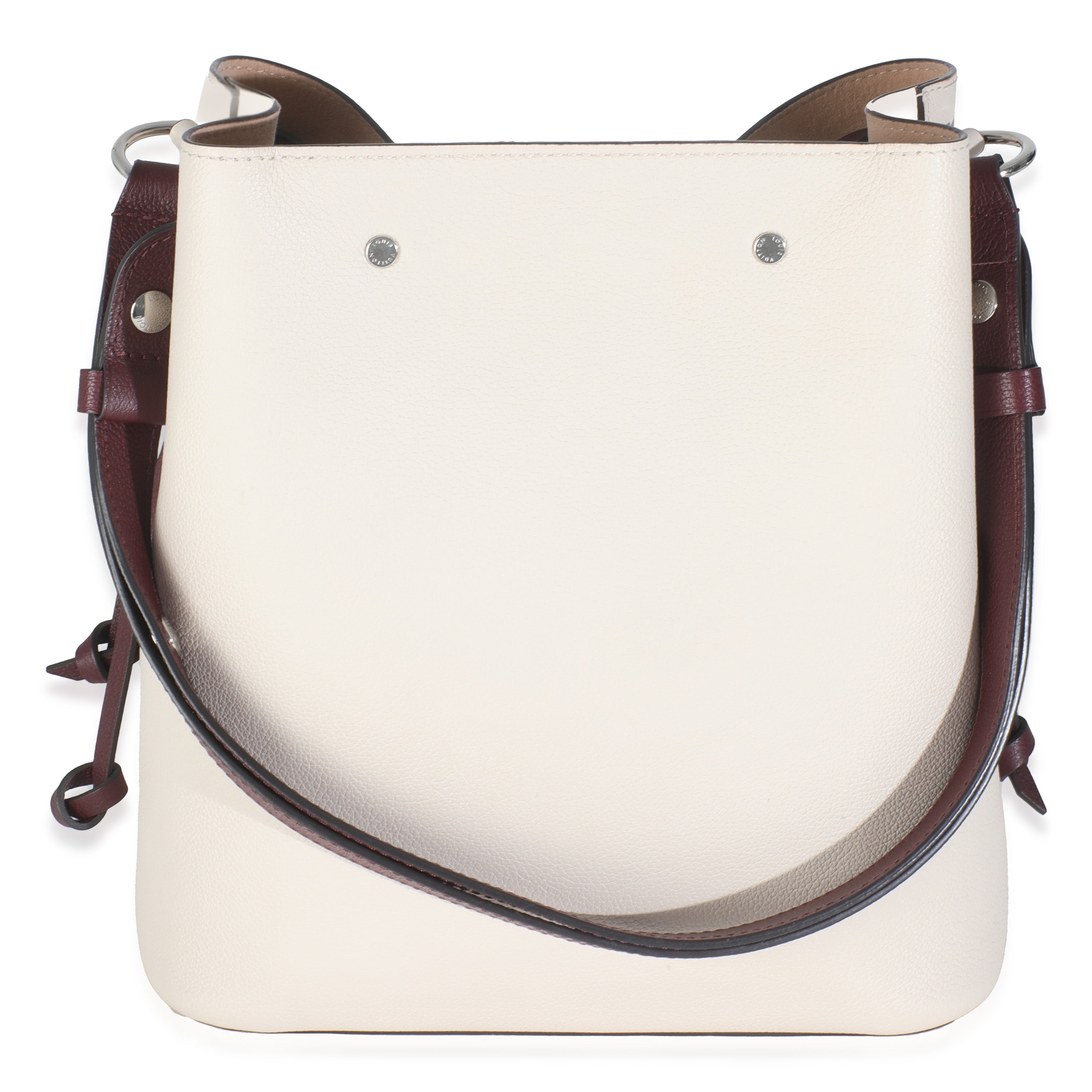 Louis Vuitton Soie Quartz Calla Calfskin Lockme Bucket Bag