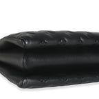 Louis Vuitton Black Lambskin Embossed Monogram Coussin PM