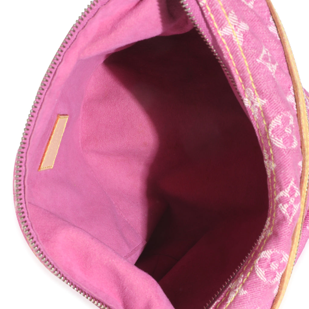 Louis Vuitton Pink Monogram Denim Pleaty Bag
