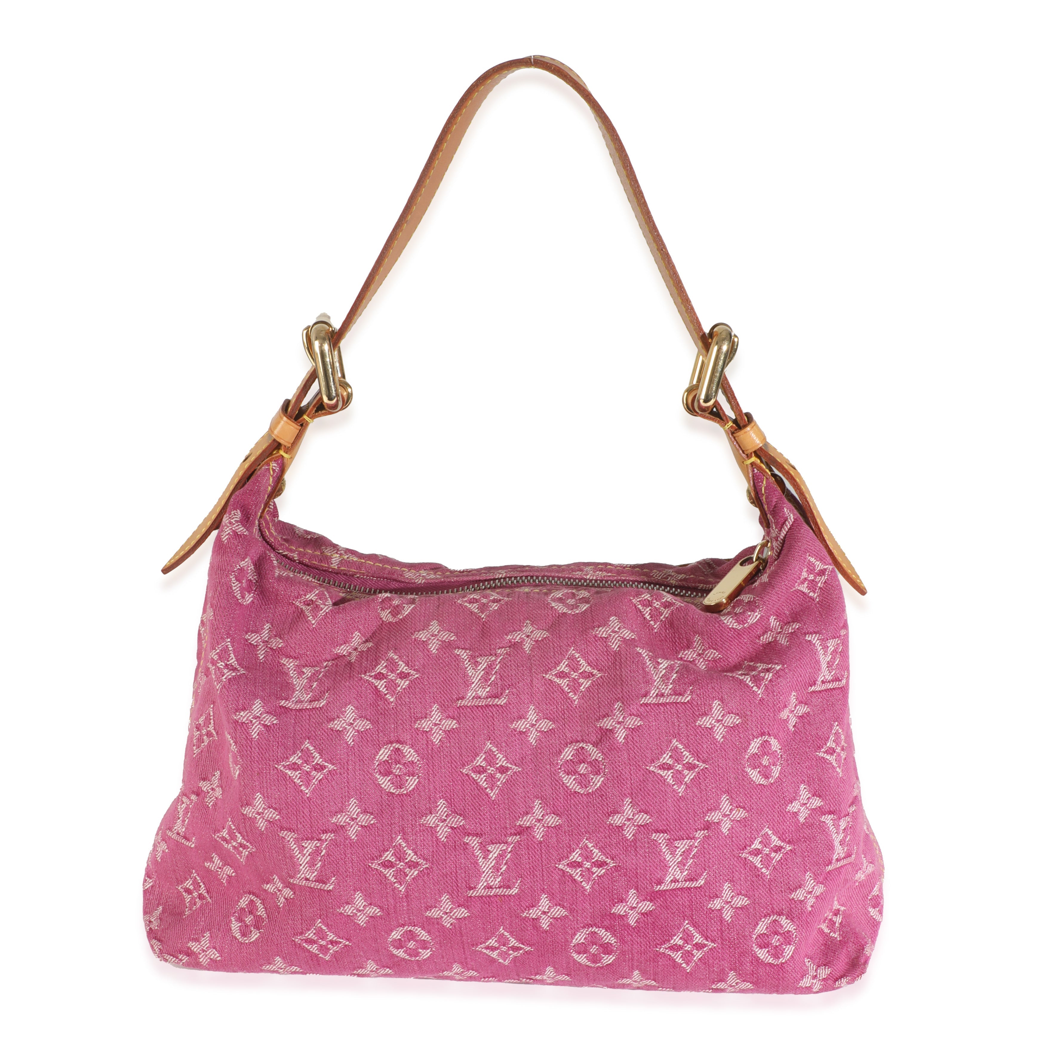 Louis Vuitton Pink Monogram Denim Pleaty Bag