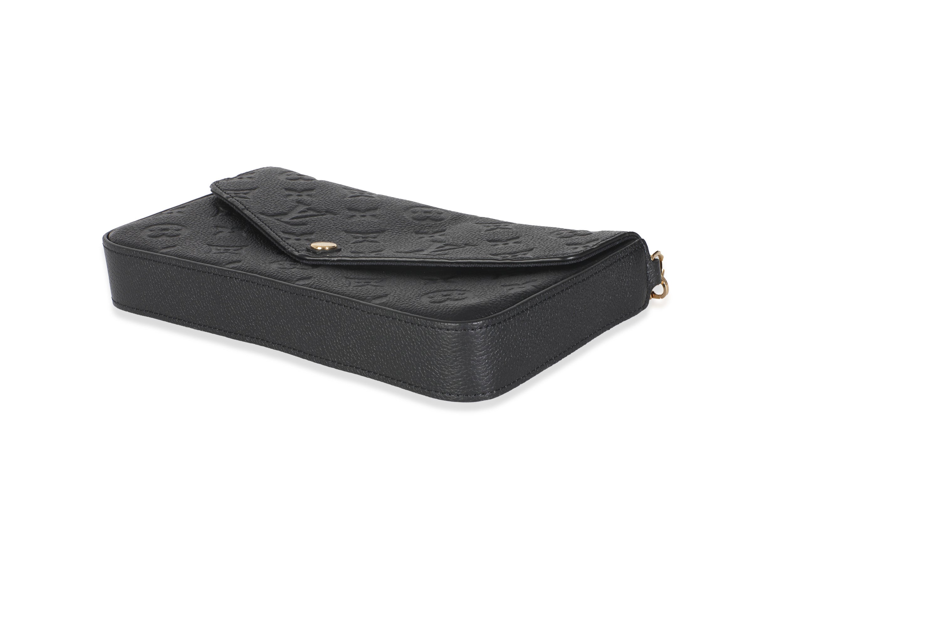 Louis Vuitton Black Monogram Empreinte Felicie Pochette