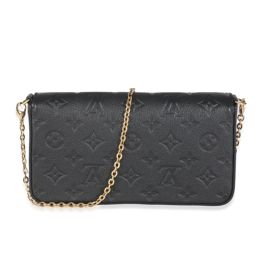 Louis Vuitton Black Monogram Empreinte Felicie Pochette