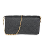 Louis Vuitton Black Monogram Empreinte Felicie Pochette