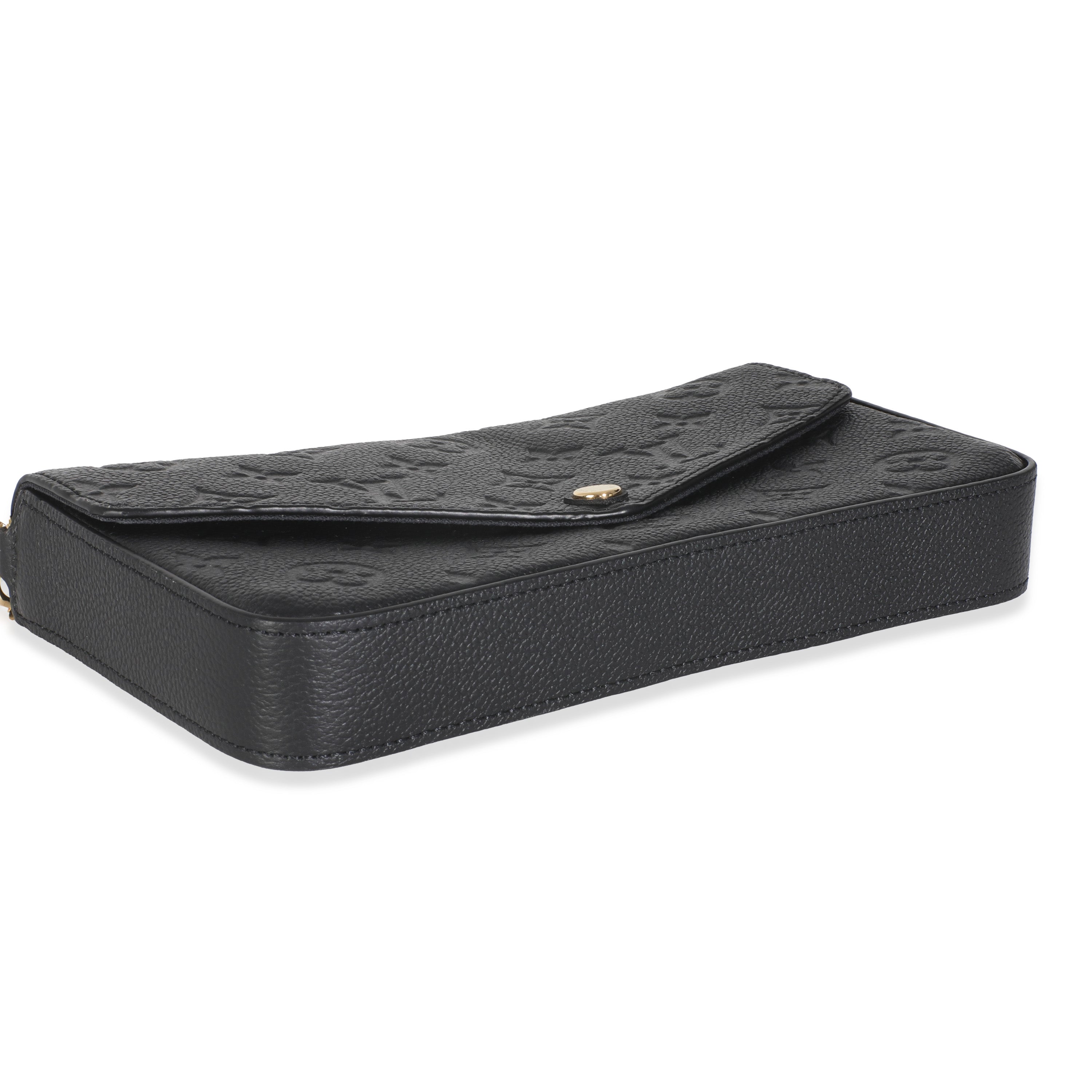 Louis Vuitton Black Monogram Empreinte Felicie Pochette