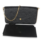 Louis Vuitton Black Monogram Empreinte Felicie Pochette