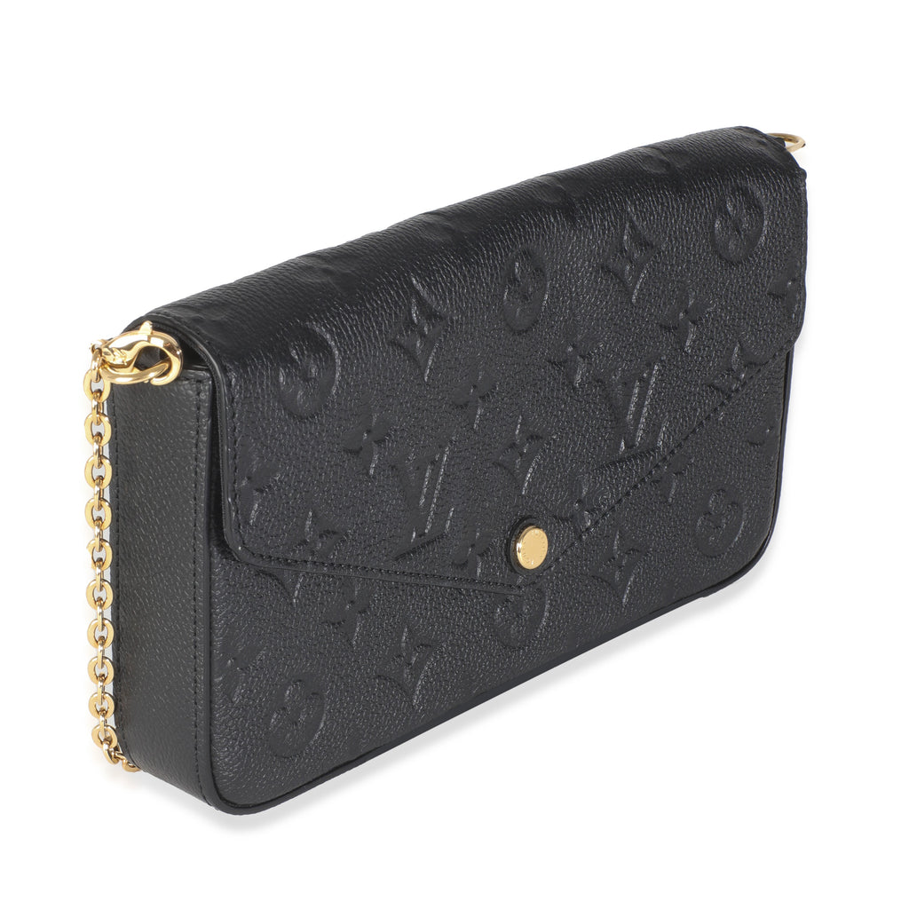 Louis Vuitton Black Monogram Empreinte Felicie Pochette