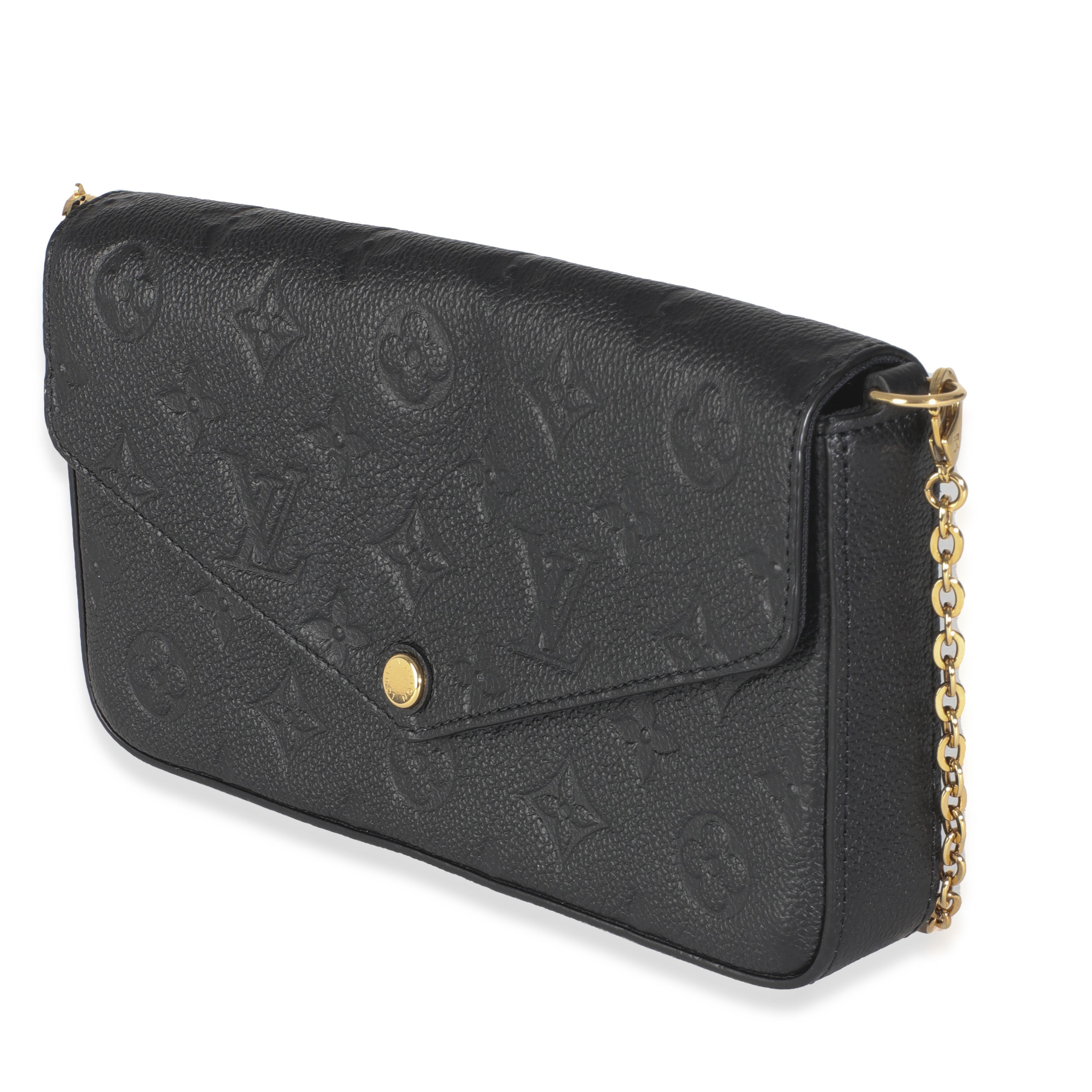 Louis Vuitton Black Monogram Empreinte Felicie Pochette