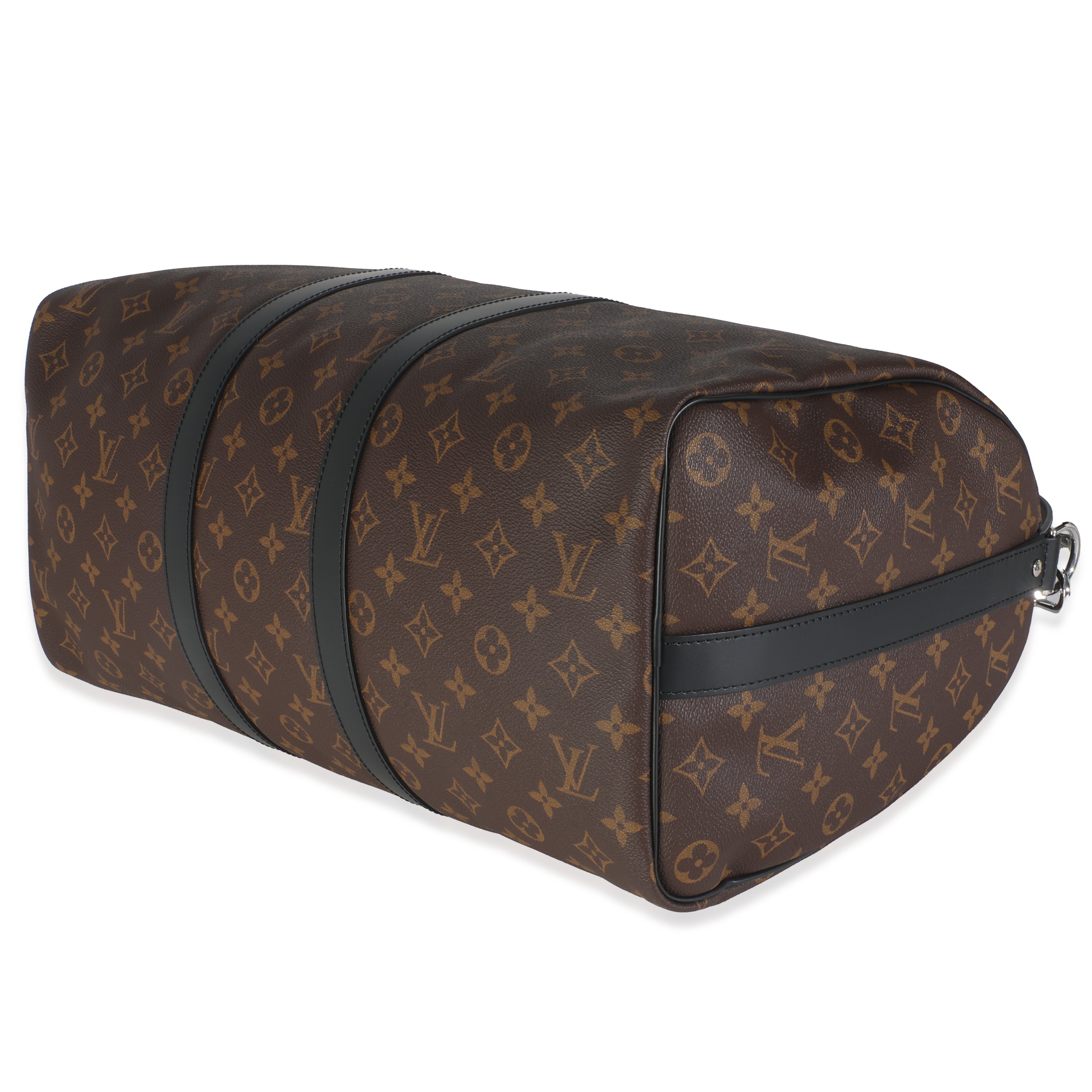 Louis Vuitton Monogram Maccassar Canvas Keepall Bandouliere 45