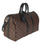 Louis Vuitton Monogram Maccassar Canvas Keepall Bandouliere 45