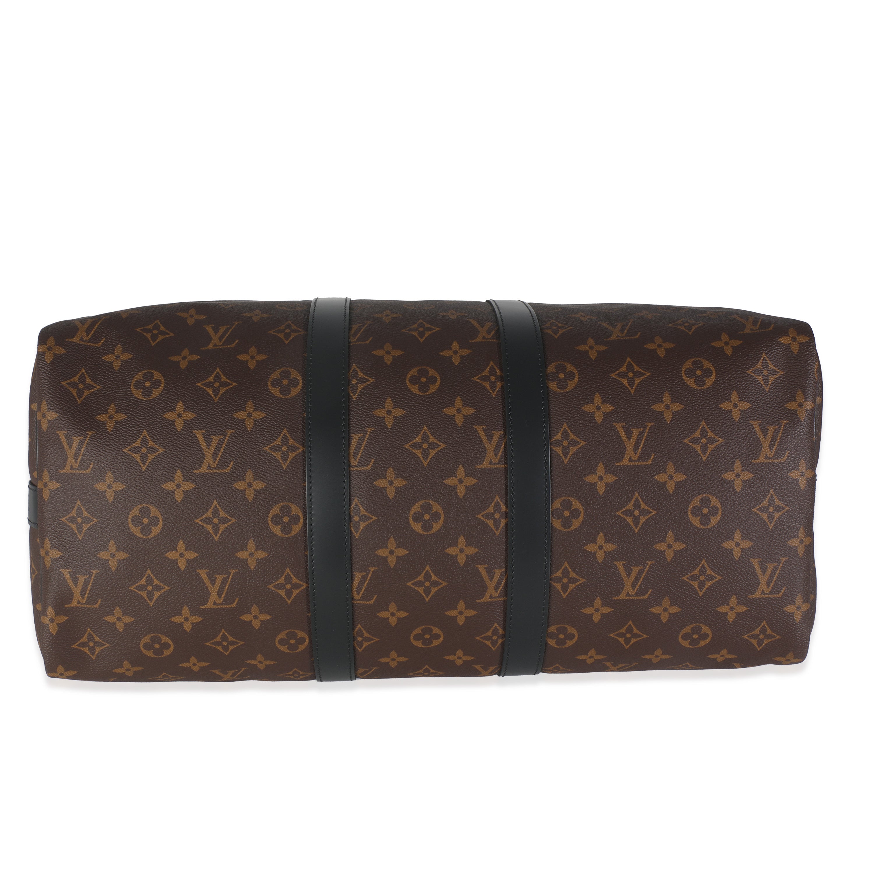 Louis Vuitton Monogram Maccassar Canvas Keepall Bandouliere 45