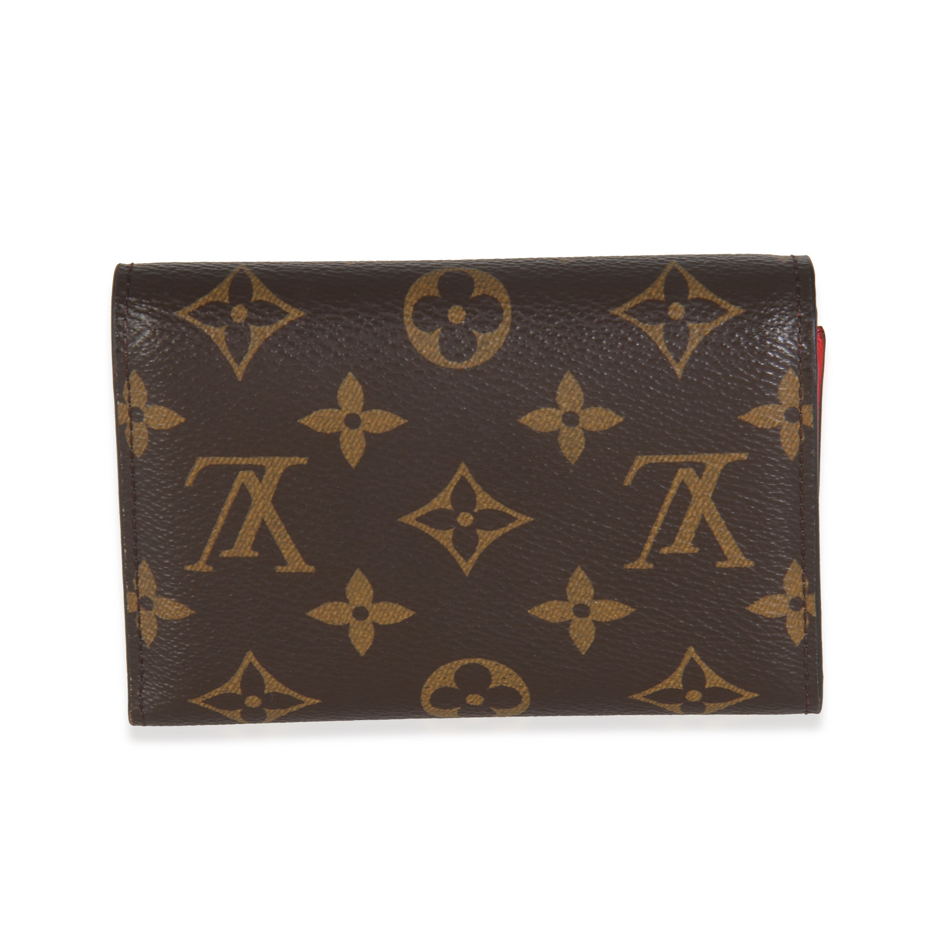Louis Vuitton Monogram Canvas Flower Lock Compact Wallet