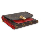 Louis Vuitton Monogram Canvas Flower Lock Compact Wallet