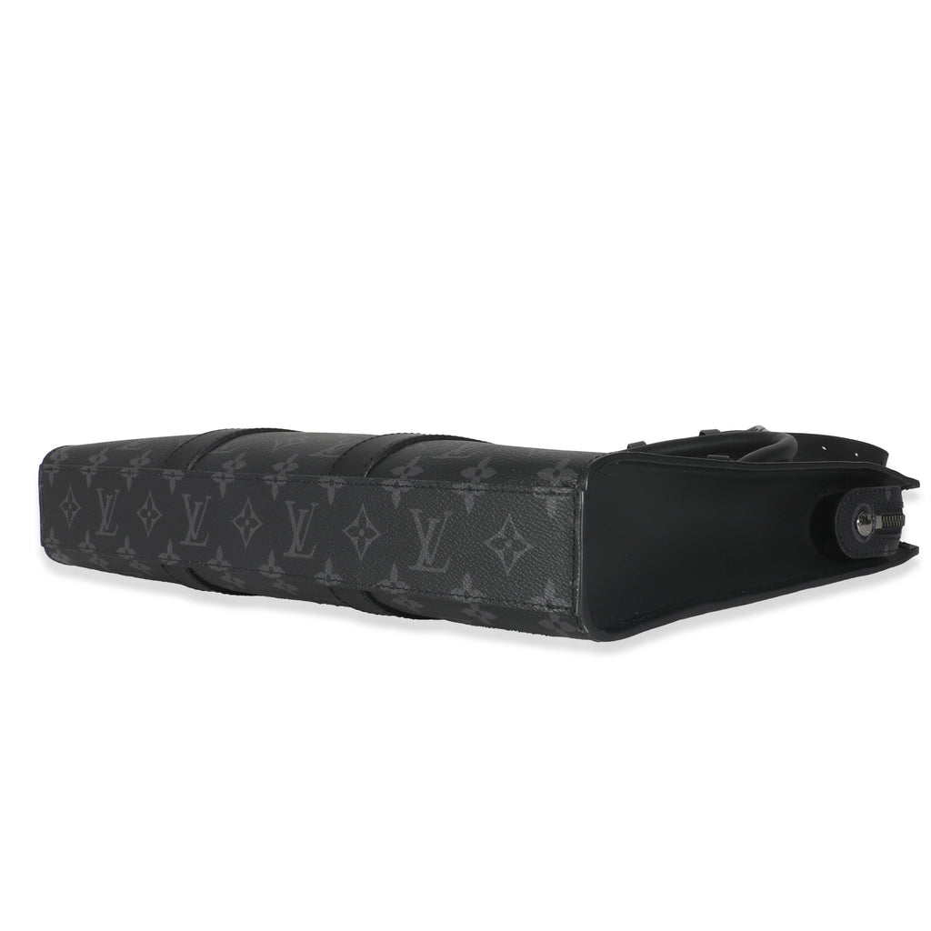 Louis Vuitton Monogram Eclipse Canvas Sac Plat Horizontal Zippe