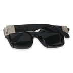 Louis Vuitton Black Acetate LV Match Square Lens Sunglasses