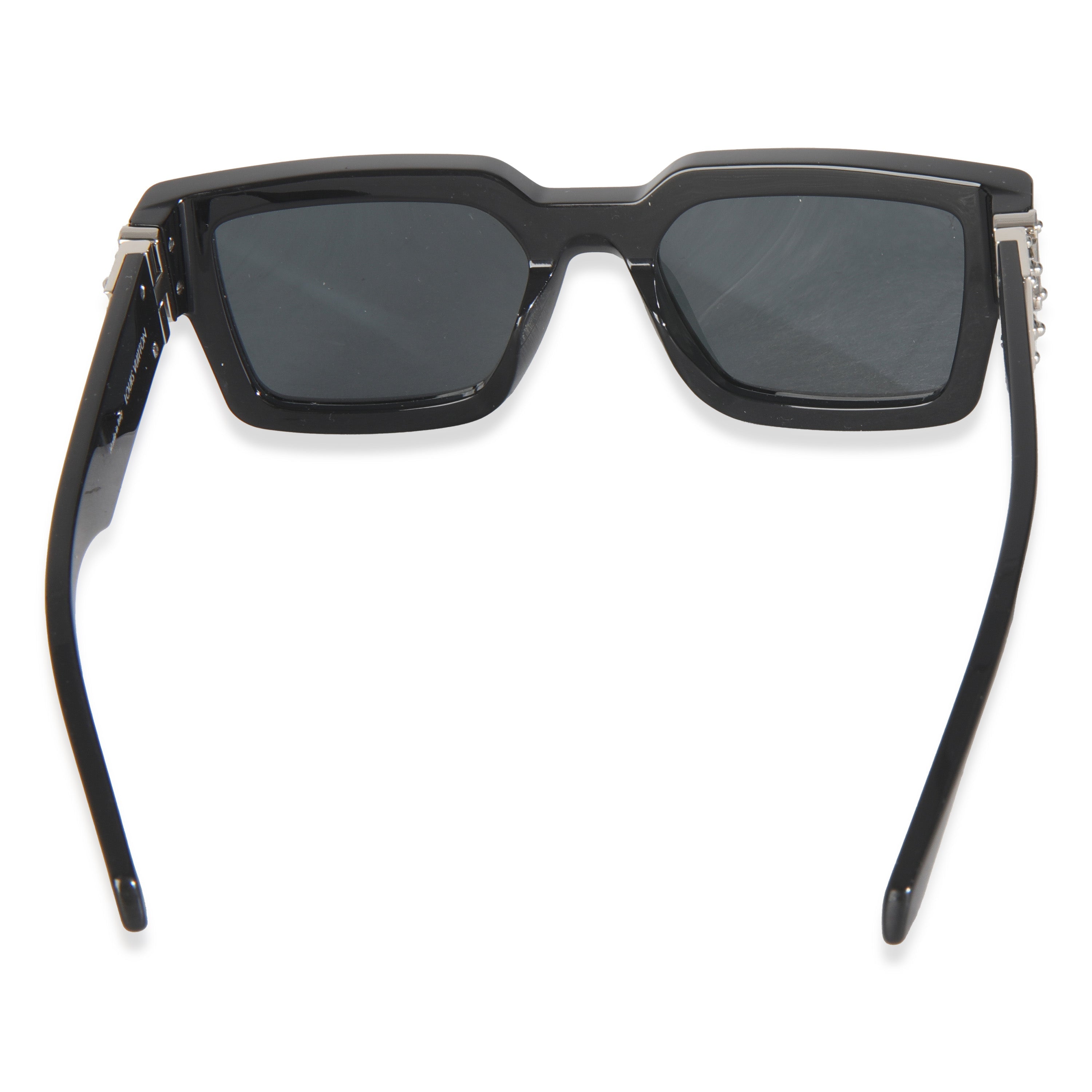 Louis Vuitton Black Acetate LV Match Square Lens Sunglasses