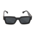 Louis Vuitton Black Acetate LV Match Square Lens Sunglasses