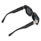 Louis Vuitton Black Acetate LV Match Square Lens Sunglasses