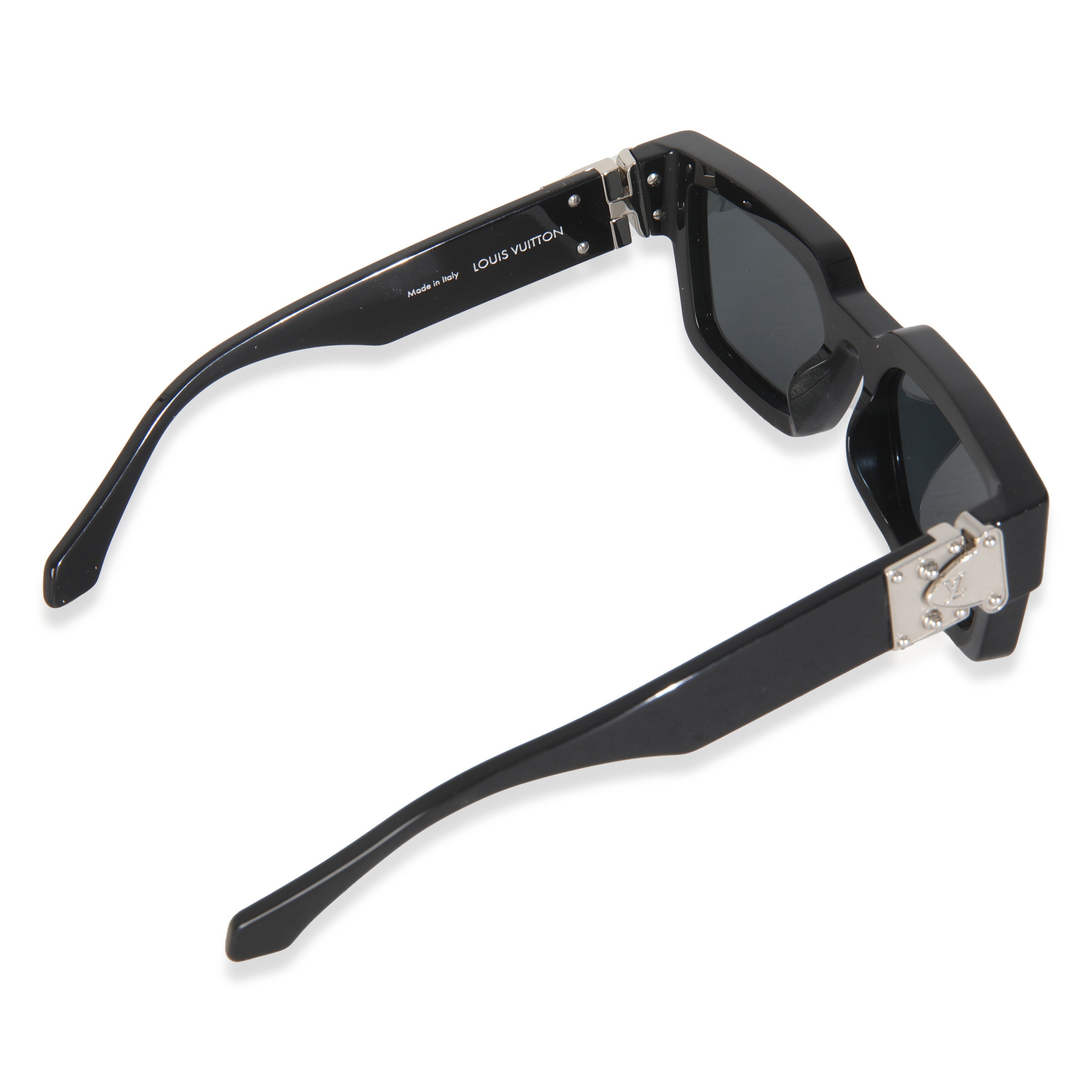 Louis Vuitton Black Acetate LV Match Square Lens Sunglasses