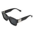 Louis Vuitton Black Acetate LV Match Square Lens Sunglasses