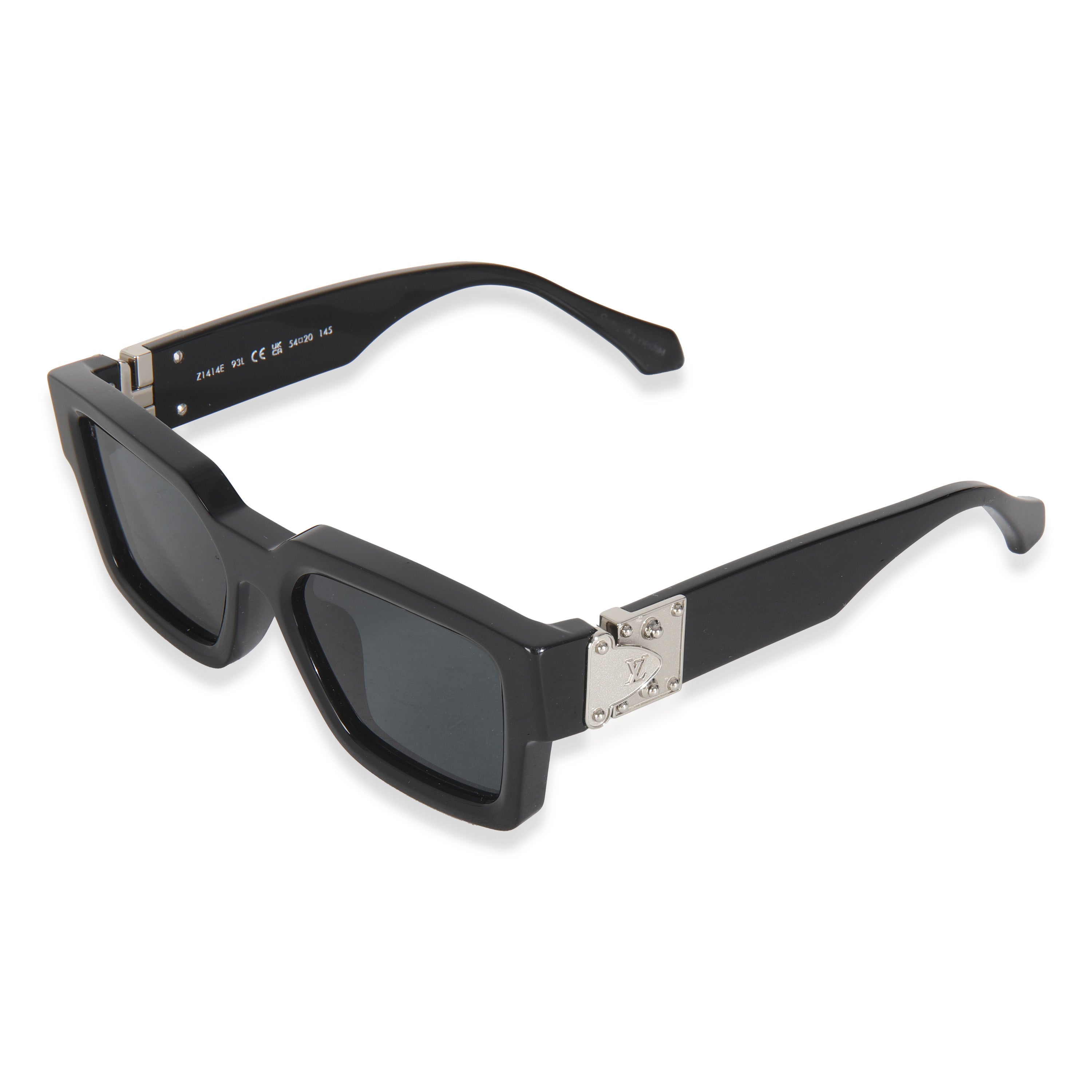 Louis Vuitton Black Acetate LV Match Square Lens Sunglasses
