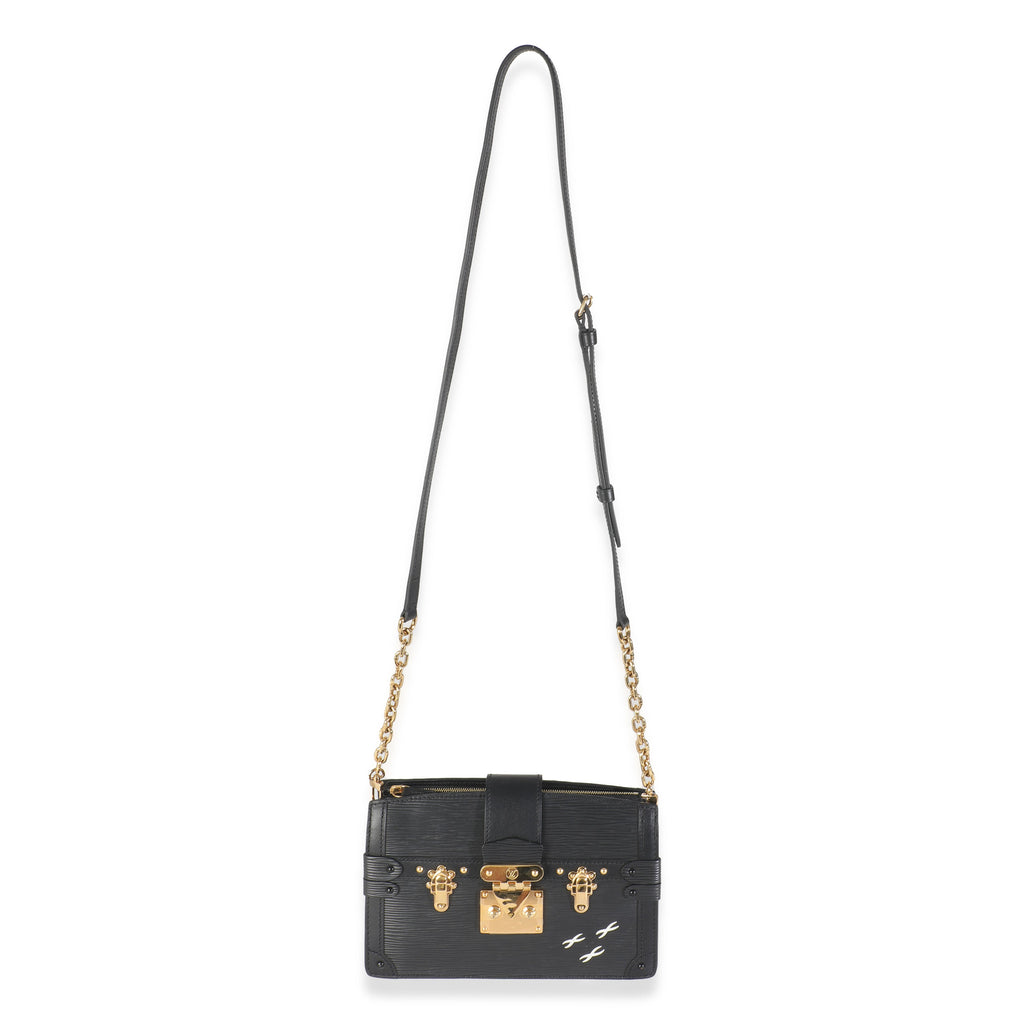 Louis Vuitton Black Epi Leather Trunk Clutch