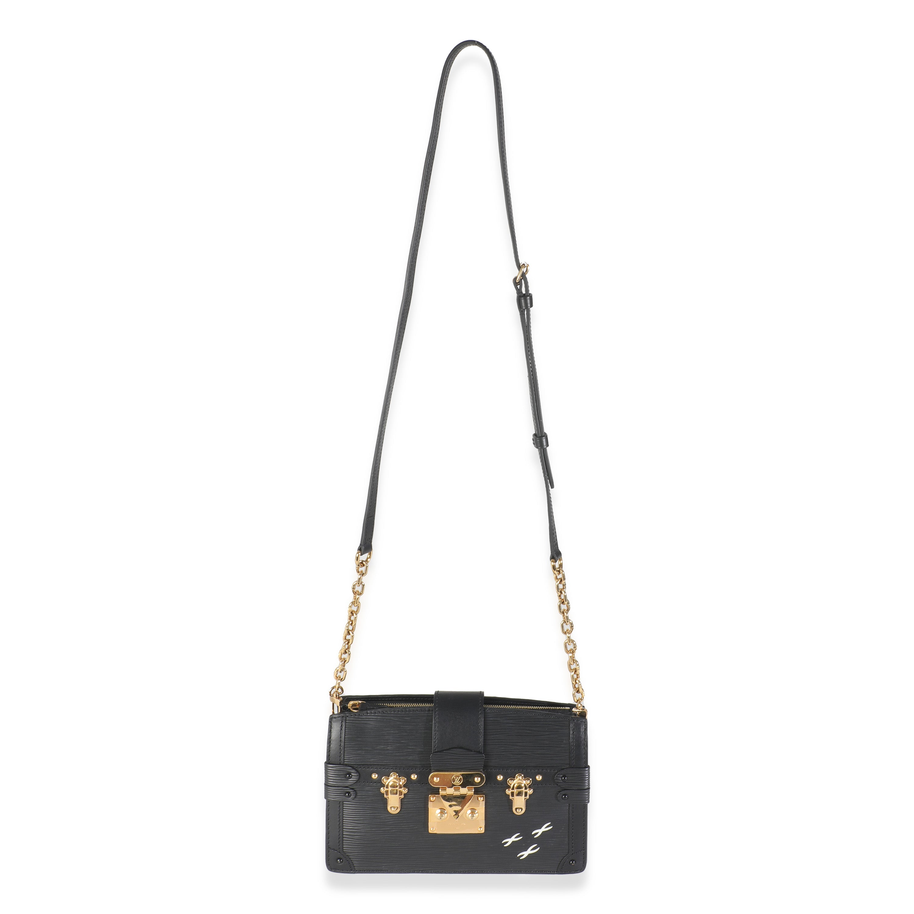 Louis Vuitton Black Epi Leather Trunk Clutch