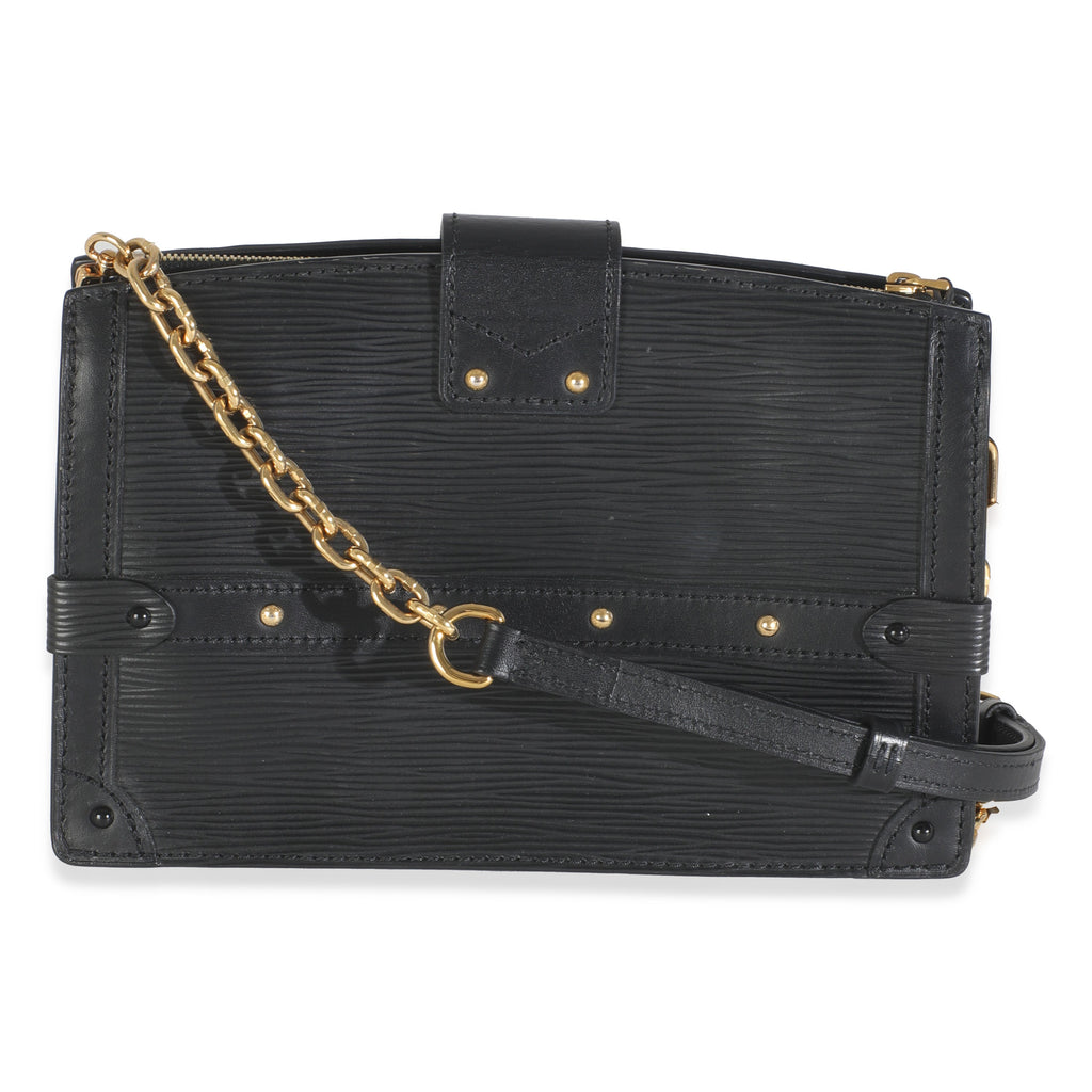Louis Vuitton Black Epi Leather Trunk Clutch